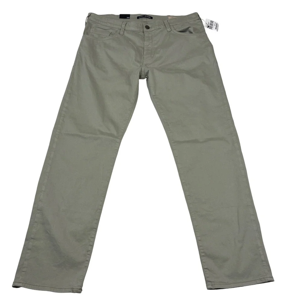 Mavi Zach Straight Leg Men 38x32 Sage Green Twill Stretch Cotton Pants New